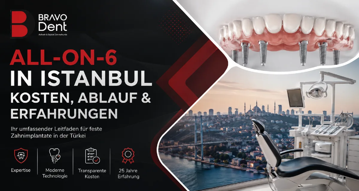All-on-6 Zahnimplantate in Istanbul: Kosten, Ablauf & Erfahrungen 2026 - Bravodent Diş Kliniği İstanbul