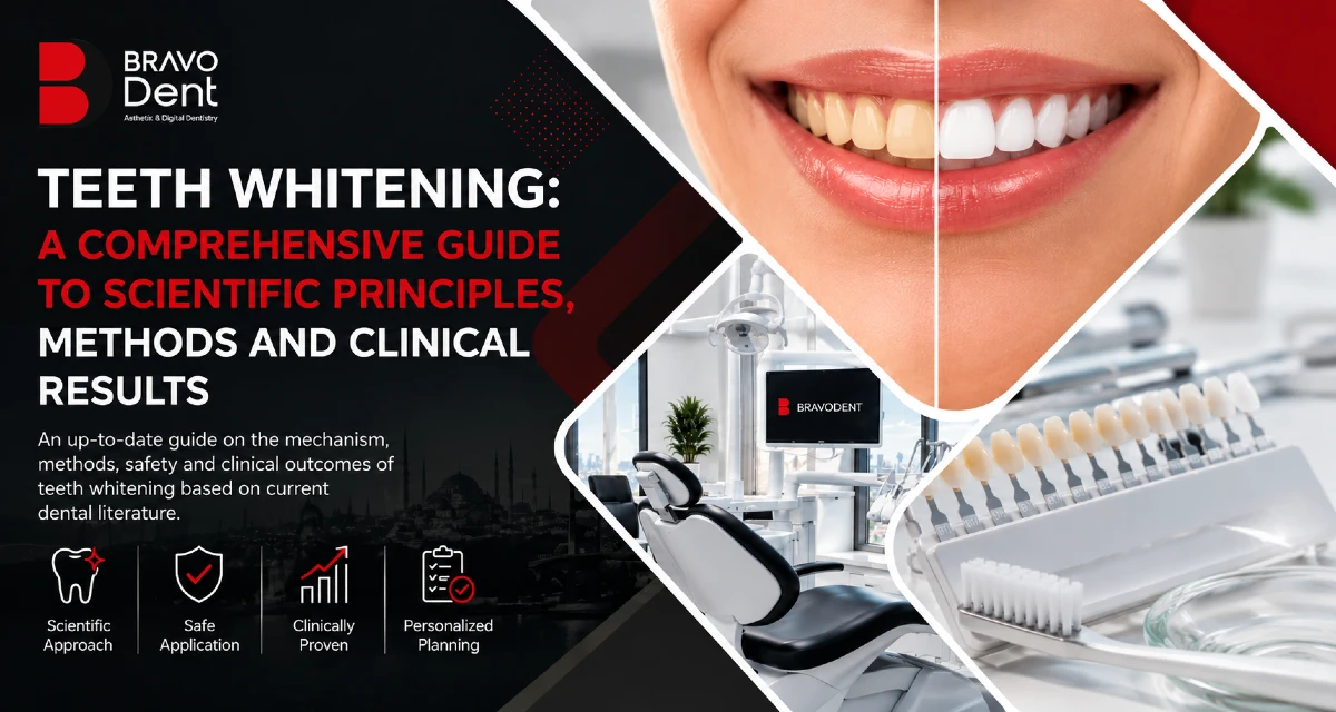 Teeth Whitening: A Scientific Guide to Its Mechanisms, Methods and Clinical Outcomes - Bravodent Diş Kliniği İstanbul